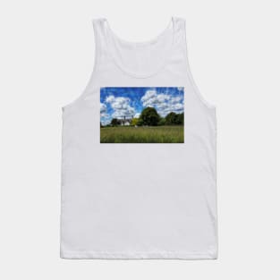 photograph of sky-scape in rural English natural countryside Tank Top
